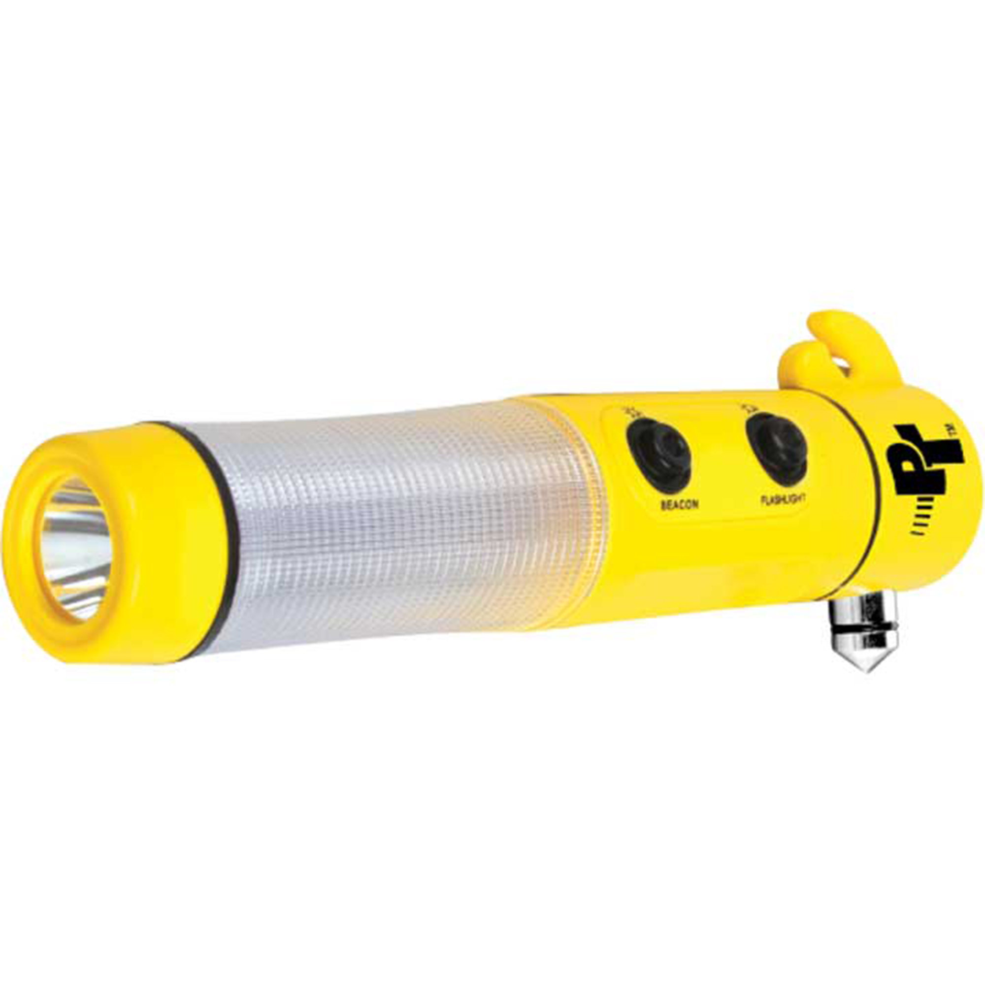Performance Tool Emergency Auto Safety Tool — Compact, Multi-Functional, LED Flashlight, Red Alert Lights, Glass Breaker, Seat Belt Cutter, Model# PRTW1553